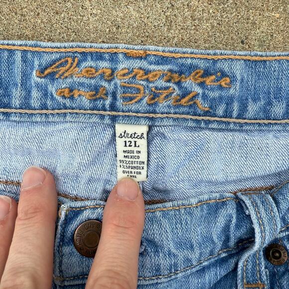 Abercrombie & Fitch Y2K Flare Jeans Women's 12L Light Wash - Picture 3 of 6